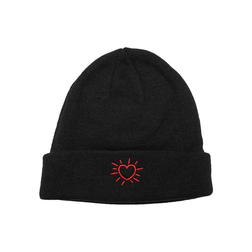 Mister Tee - Glowing Heart Beanie - Black